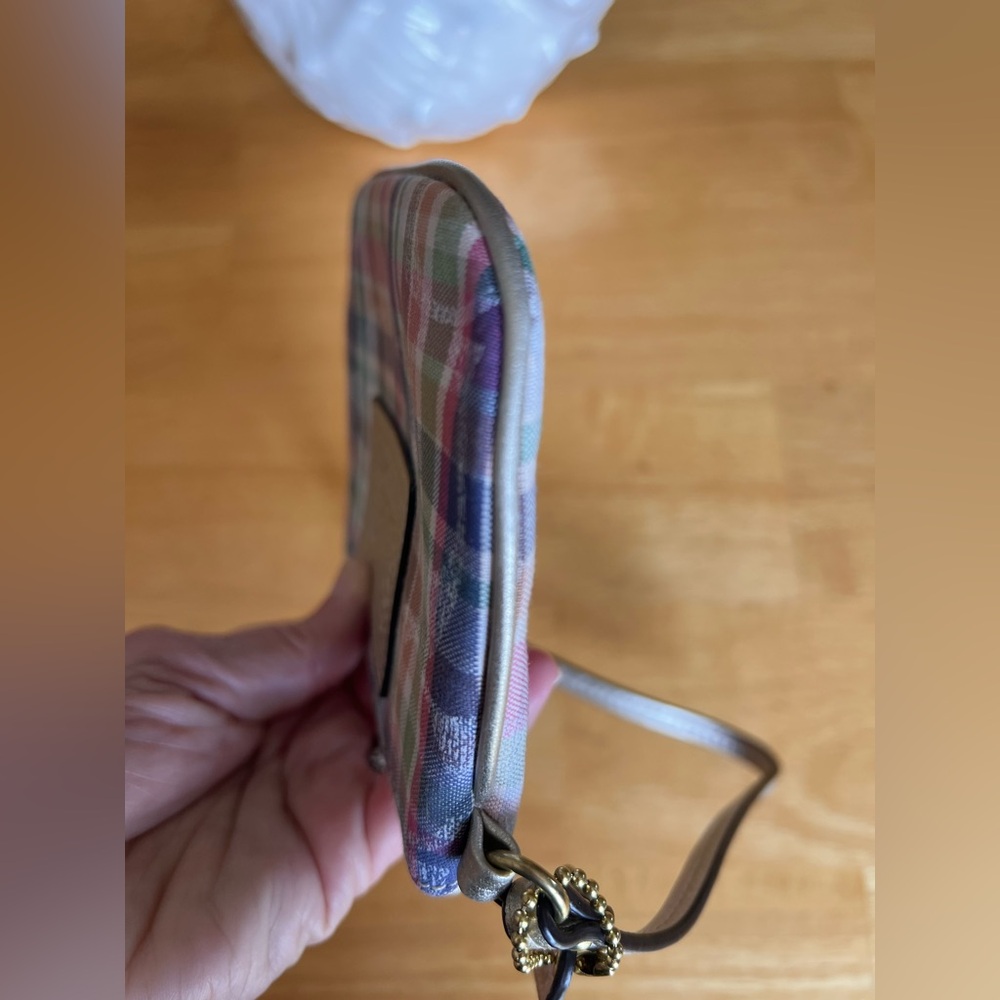 Coach Multicolor Plaid Wristlet - Picture 7 of 12